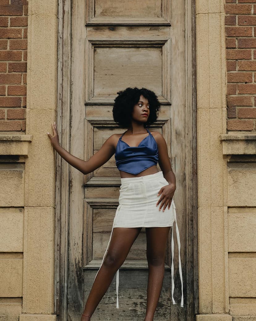 Bomb White Angel Cargo Skirt